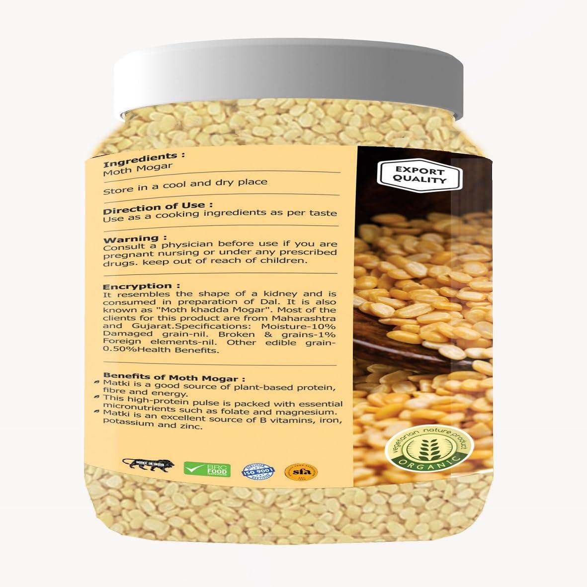 AGRI CLUB Moth Mogar Dal 750gm | Matki Dal | Moth Bean Dal | Agri Club