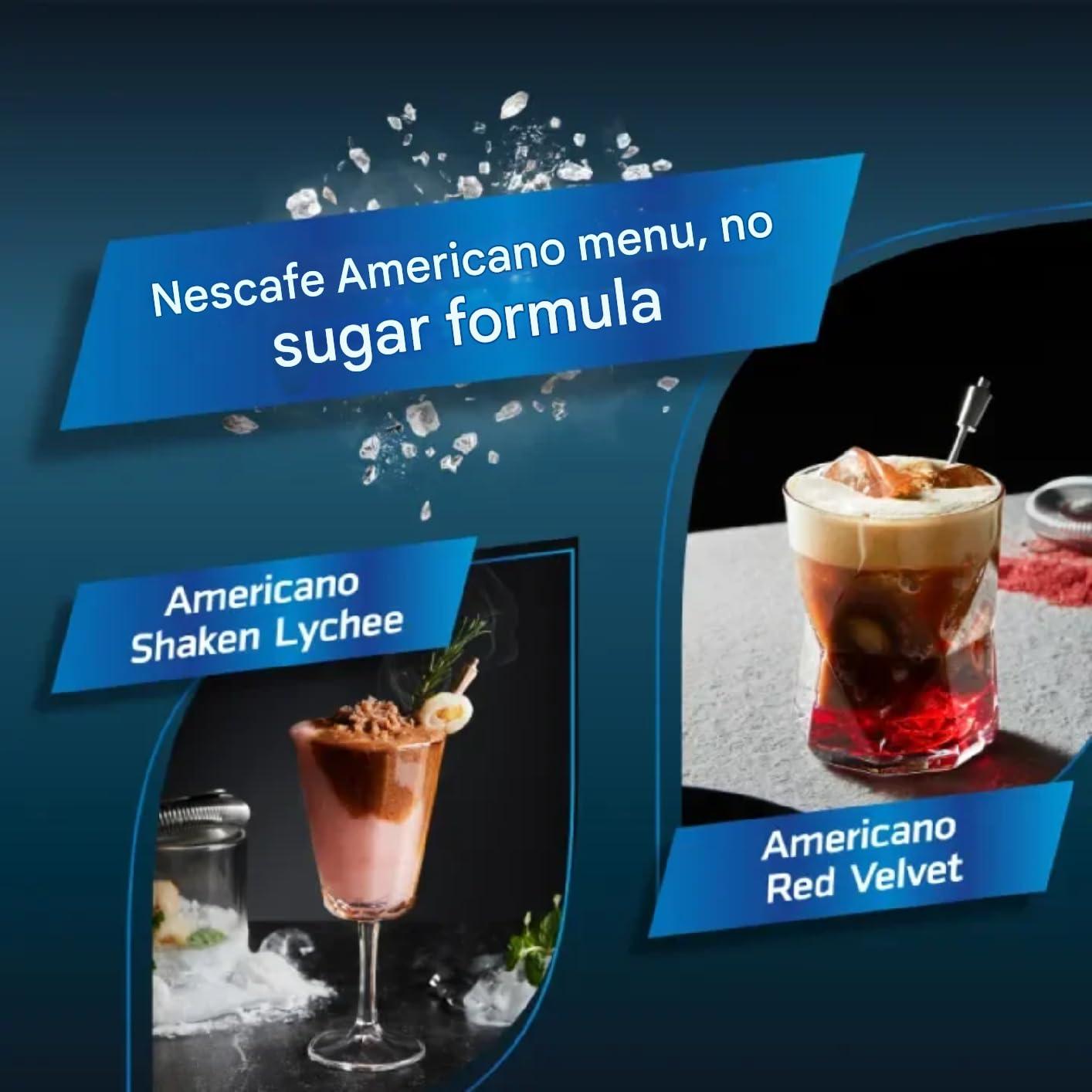 Nescafé Nescafe Zero Sugar Americano Coffee Satchet (27 Satchet) Imported, Powder