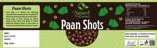 Nature Connect Nature Connect Paan Shots 300 gm (Instant Paan, Mouth Freshener, Mukhwas) Pan Flavor Candy | Paan Shots | Pan Laddu - Paan Candy [Jar Pack]