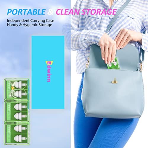 EDWINN EDWINN High Fidelity Earplugs - Invisible Hearing Protection Ear Plugs for Concerts, Musicians, Motorcycles, Work, Airplanes - Reusable Noise Reduction Ear Plugs for Noise Sensitivity Conditions