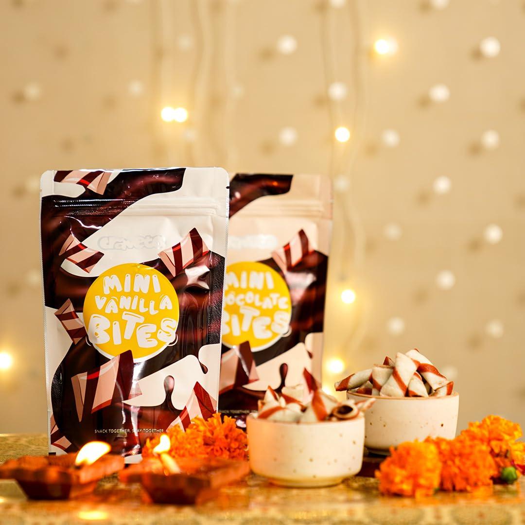 Craveto Craveto Vanilla Wafer Bites | Vanilla Cream Filled Pockets| 75g
