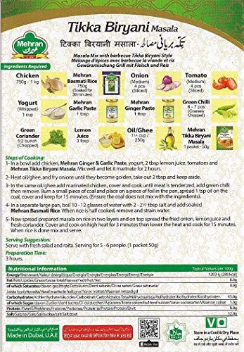 Mehran Mehran Tikka Biryani Masala , 50 GMS (Pack of 4 )