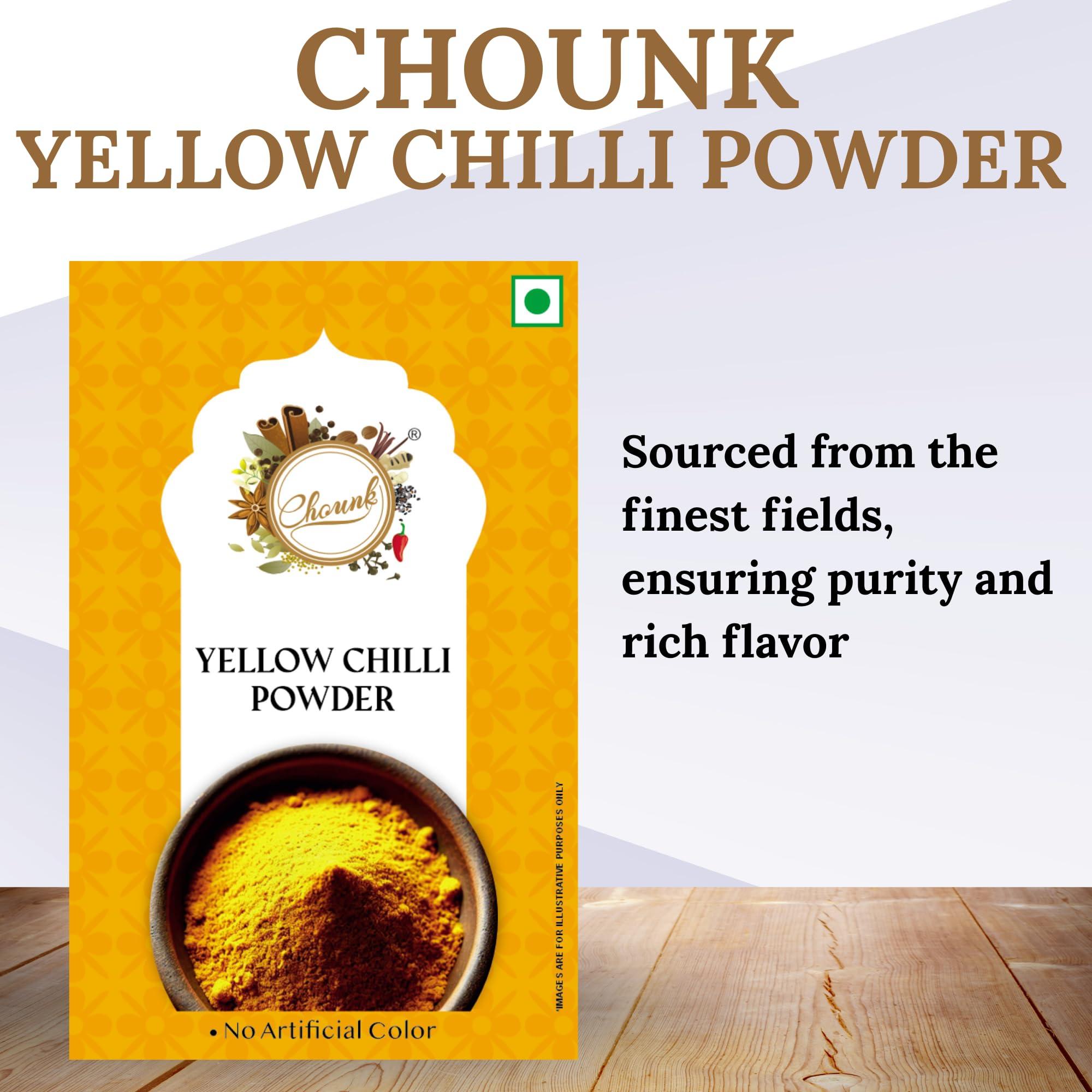 Chounk Chounk Yellow Chilly Powder, 200g (100g X 2)
