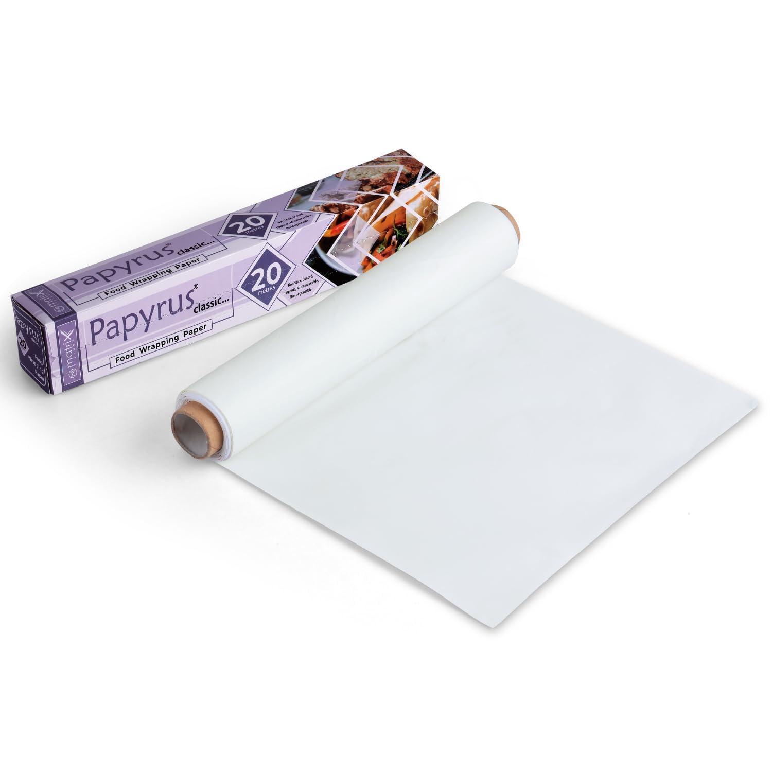 Papyrus Papyrus Butter Paper Roll for Roti 20 Mtr | Wrapping Roll for Food | Foil Wrap for Packing | Food Wrap Non Stick Paper| Parchment Paper Food Wrapping Paper
