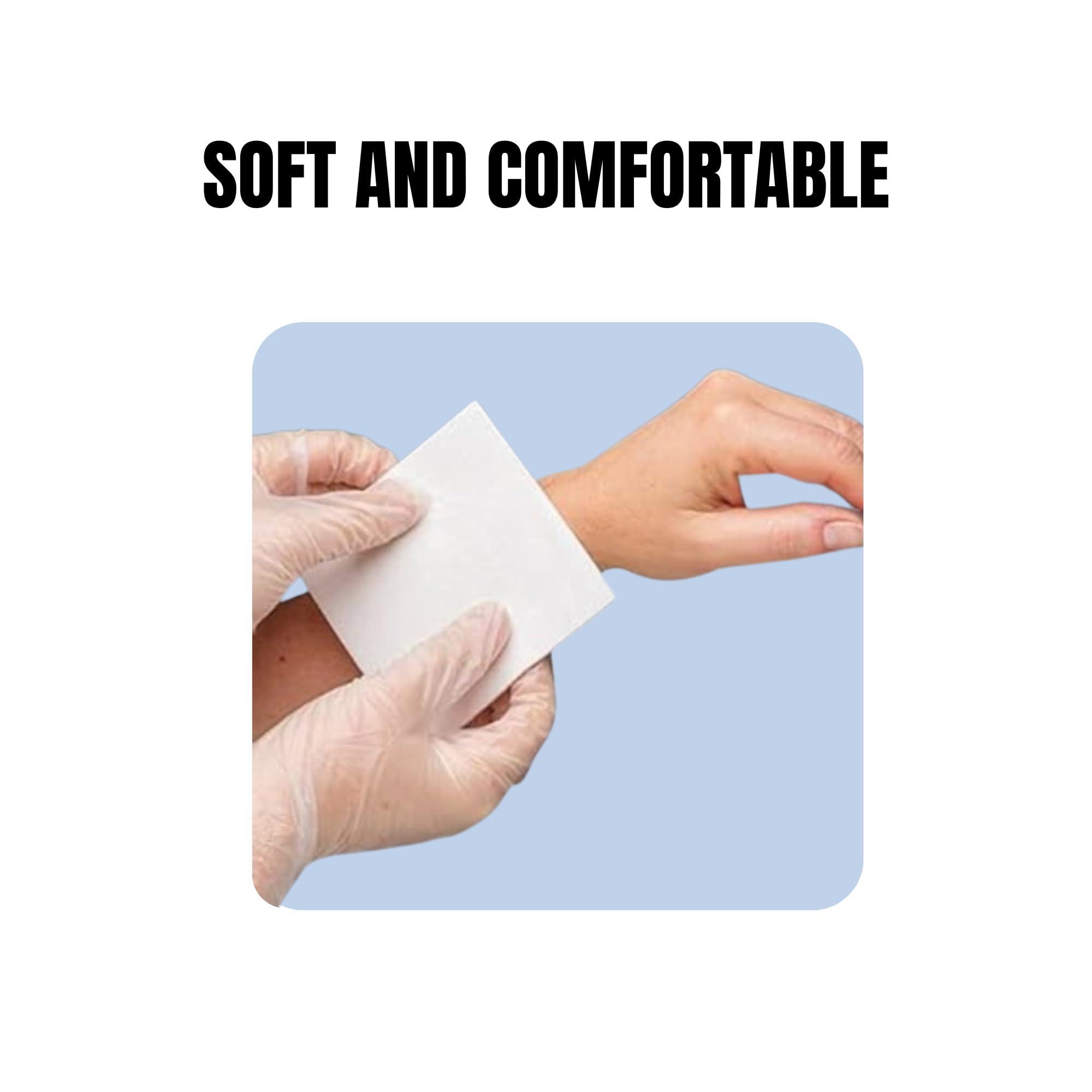 LIFEMED LIFEMED High-Absorbency Combine Dressing Pad 10cm x 10cm, Sterile Medical Wound Dressing, Pack of 5 for First Aid and Wound Care