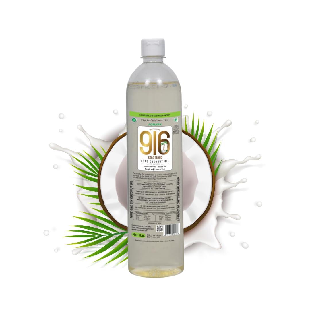 CHETTIYAKUNNEL OIL INDUSTRIES AND EXPORTS Chettiyakunnel 916 Coco brand Coconut oil | 100% A1 Grade Chemical free Coconut | Hair Care | Baby Massage | Daily Cooking | Skin Care | From Makers of Chettiyakunnel Kerala (500ML)