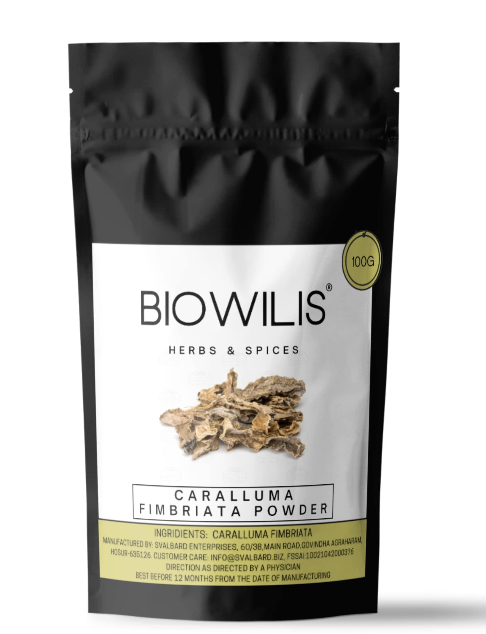 BIOWILIS Biowilis-Caralluma Fimbriata ,Supports Weight Reducing Action, Supports To Reduce Appetite & Food Craving -100G