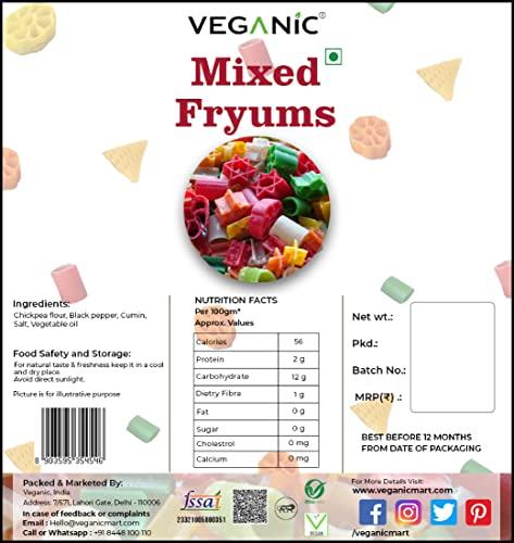 veganic Veganic Fryums Papad Ready To Fry Snack Chips | Free Tastemaker | Multicolour (20 in 1) Mix Imported Fryum Pack | Assorted Fryums (200.00)