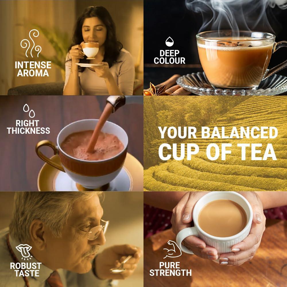 VIKRAM VIKRAM Gold Special Mix Tea | Blended With 5 Unique Types Of Leaves From Upper Assam And Enriched With Orthodox Tea Leaves | Rich & Aromatic Chai | Balck Tea - 500 Gram