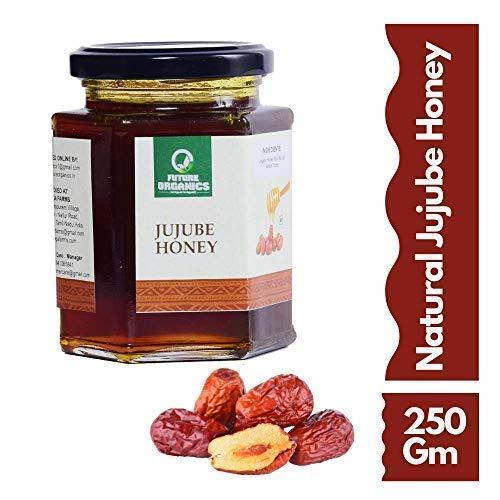 FUTURE ORGANICS –Eat Oragnic! Be Organic!! Future Organics Jujube Honey - Juicy, Delicious - Rare and Exotic - 350 Gram | 100% Pure & Natural Ingredients Made Delicious Honey | No Artificial Color | No Added Sugar