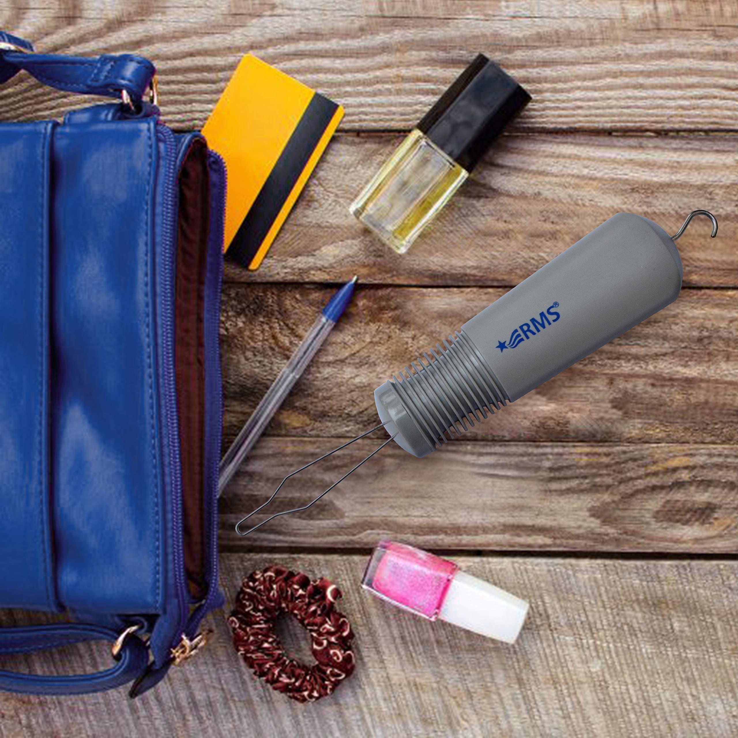 RMS Button Hook with Zipper Pull by RMS | Comfort & Wide Grip | Shirt & Coat Buttoning Aid Ideal for Limited Dexterity Caused by Arthritis (Grey)