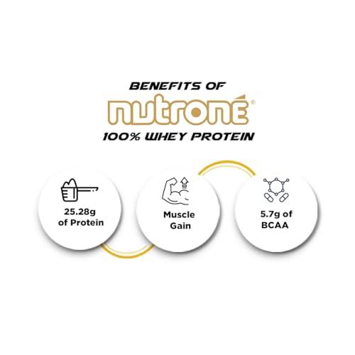 Nutrone Nutrone 100% Whey Protein Powder by PentaSure | Choffee 480g | Per Serving 25.28g Protein, 5.7g BCAA, 12.20g EAA for Gym workout and Athletic needs | With Free Shaker