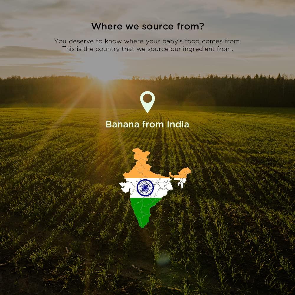 Mother Nurture Banana Fanana 100g - Pure Banana Puree - Stage 1 Baby Food (Pack of 4) | Mother Nurture