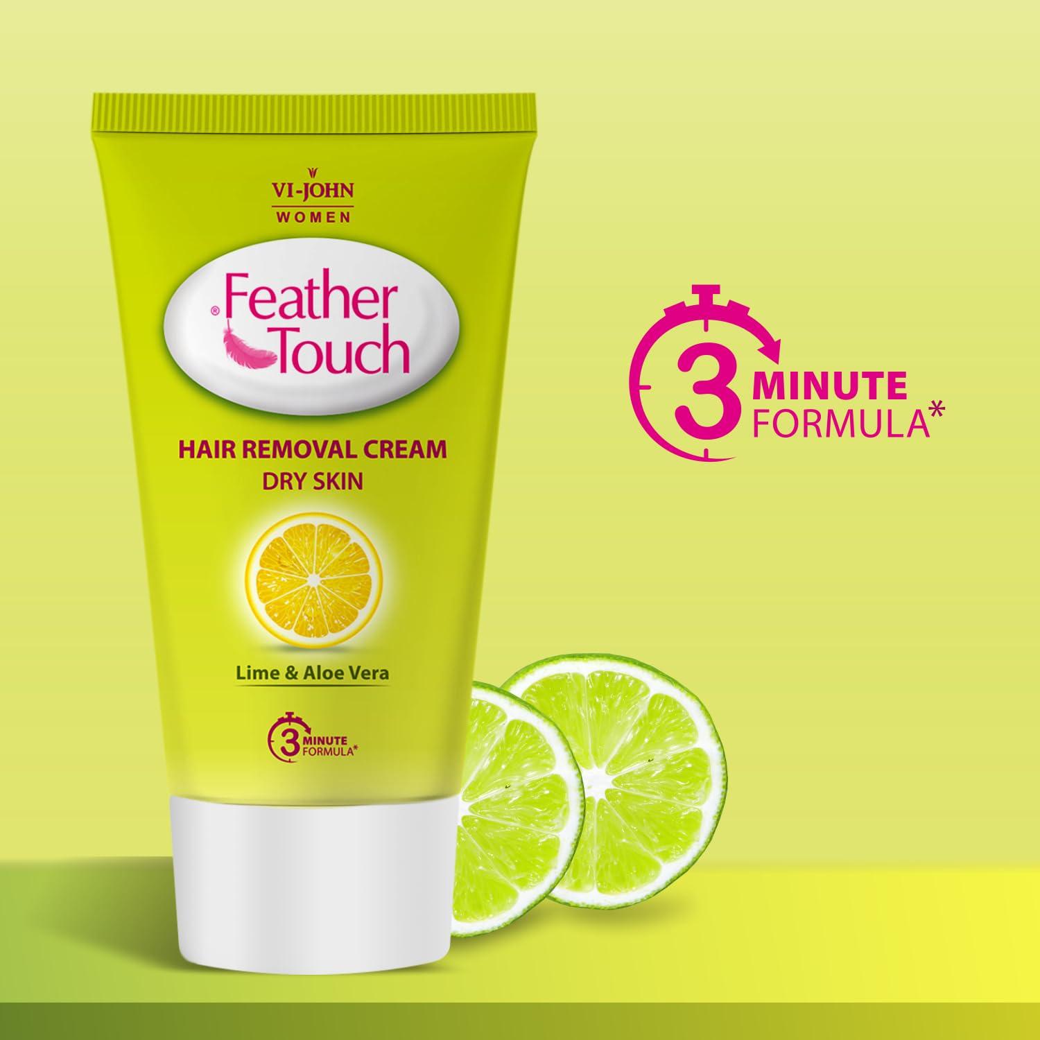 VI - JOHN VI - JOHN Feather Touch Hair Removal Lime, Rose and aloe vera Cream (40 Gram each, Set Of 10)