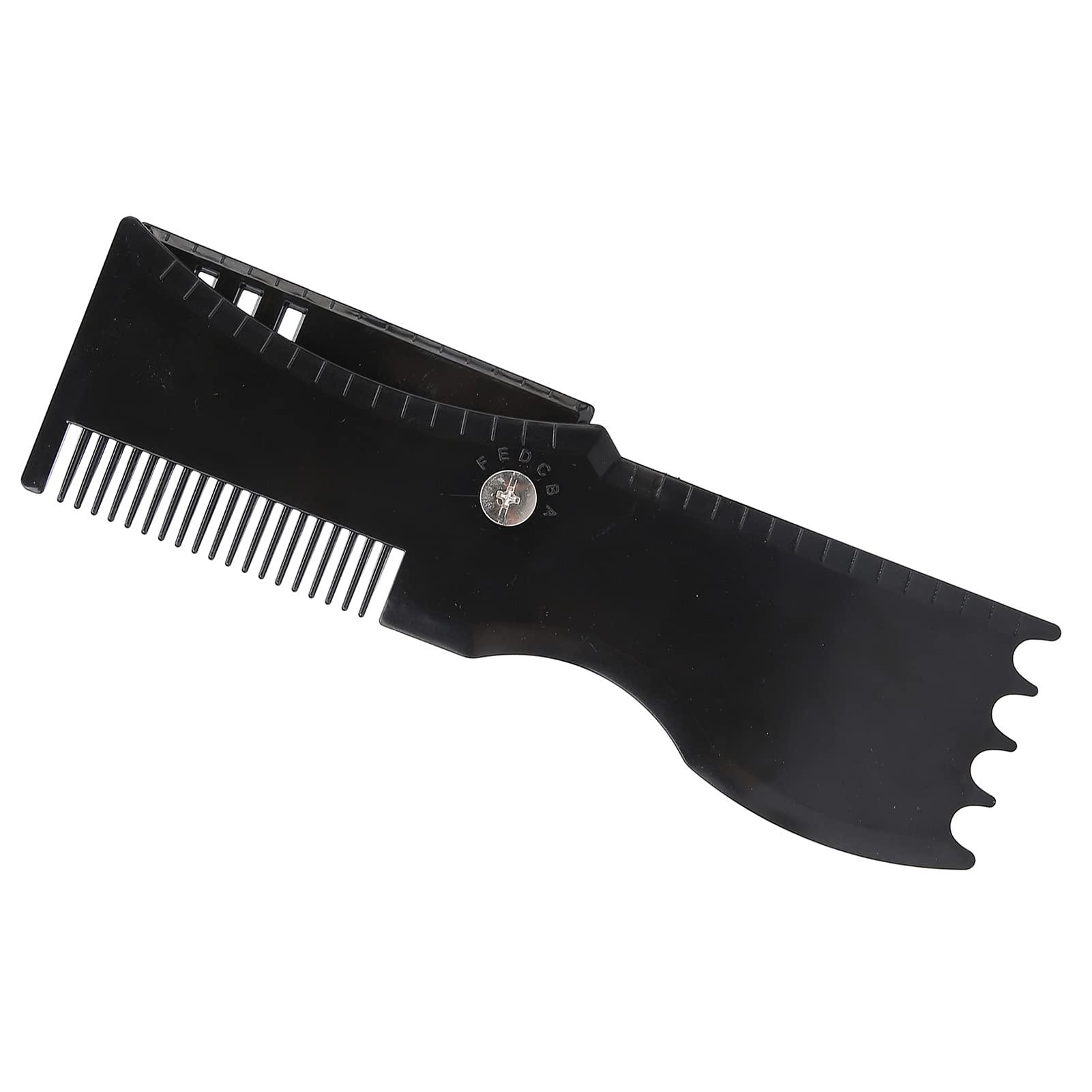 Socialme Beard Lineup Tool, Goatee Shaving Template Compact Design Ergonomic Shape 360 Degree Rotation for Beard Styling