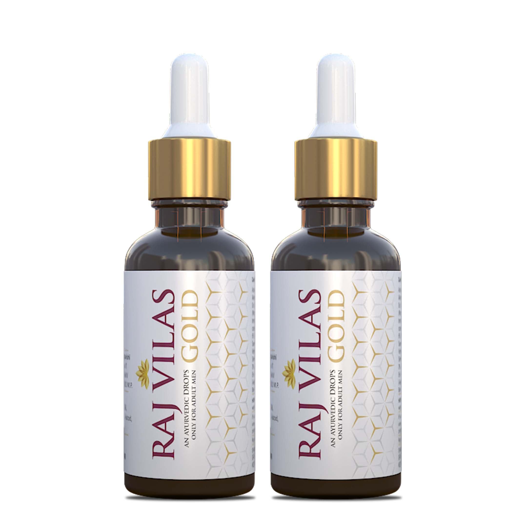 Saptarishi Saptarishi Raj Vilas Gold Ayurvedic Drops With Shilajit, Swarna Bhasma, Ashwagandha, & 14 Natural Herbs|Helps In Boosting Stamina, Endurance & Strength|Premium Ayurvedic Supplement|For Men, Pack Of 1