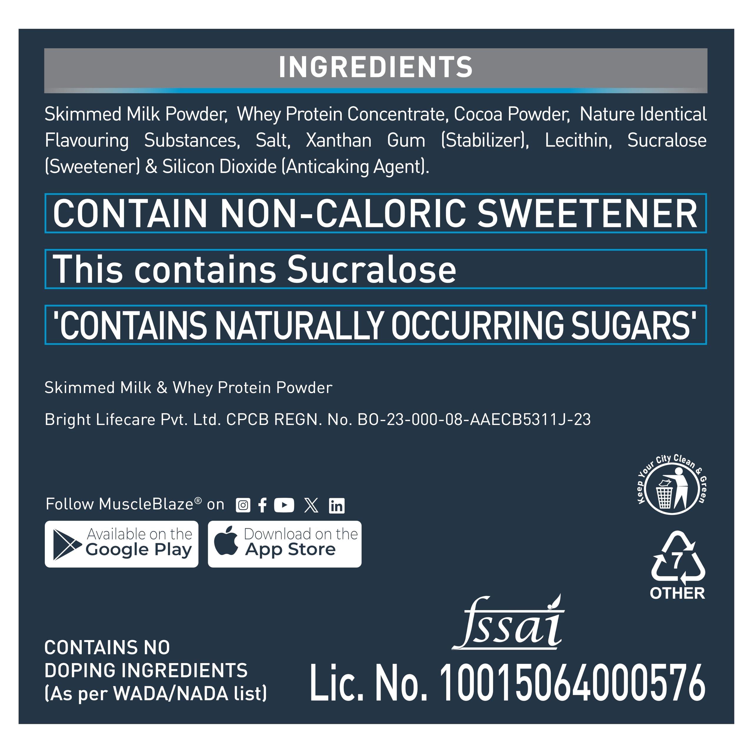 MuscleBlaze MuscleBlaze Beginner's Whey Protein, No Added Sugar, Faster Muscle Recovery & Improved Strength (Cookies & Cream, 1 kg / 2.2 lb) with Shaker, 650 ml (Combo Pack)