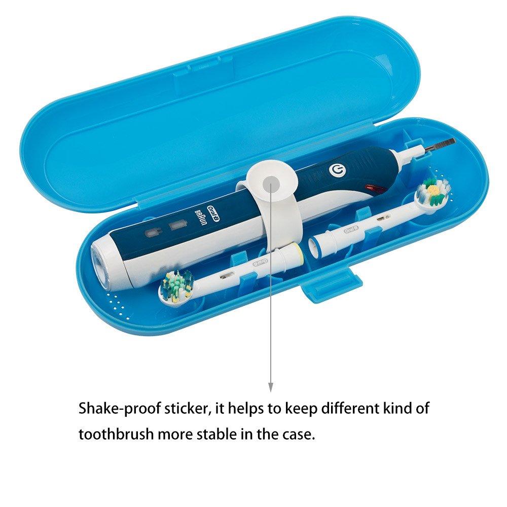 Nincha Plastic Electric Toothbrush Travel Case for Oral-B Pro Series, 2 packs (Blue&White) ââ‚¬¦
