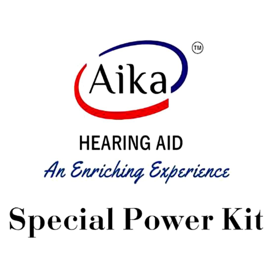 Aika AIKA Hearing Aid (completely-in-the-canal) (3 Months Warranty) Super Mini Volume Adjustable Tone Digital Hearing Aid Sound Amplifier Upto 60% To 70% Hearing For Adults & Old Age(With Special Power Kit Worth Price 499 Free)