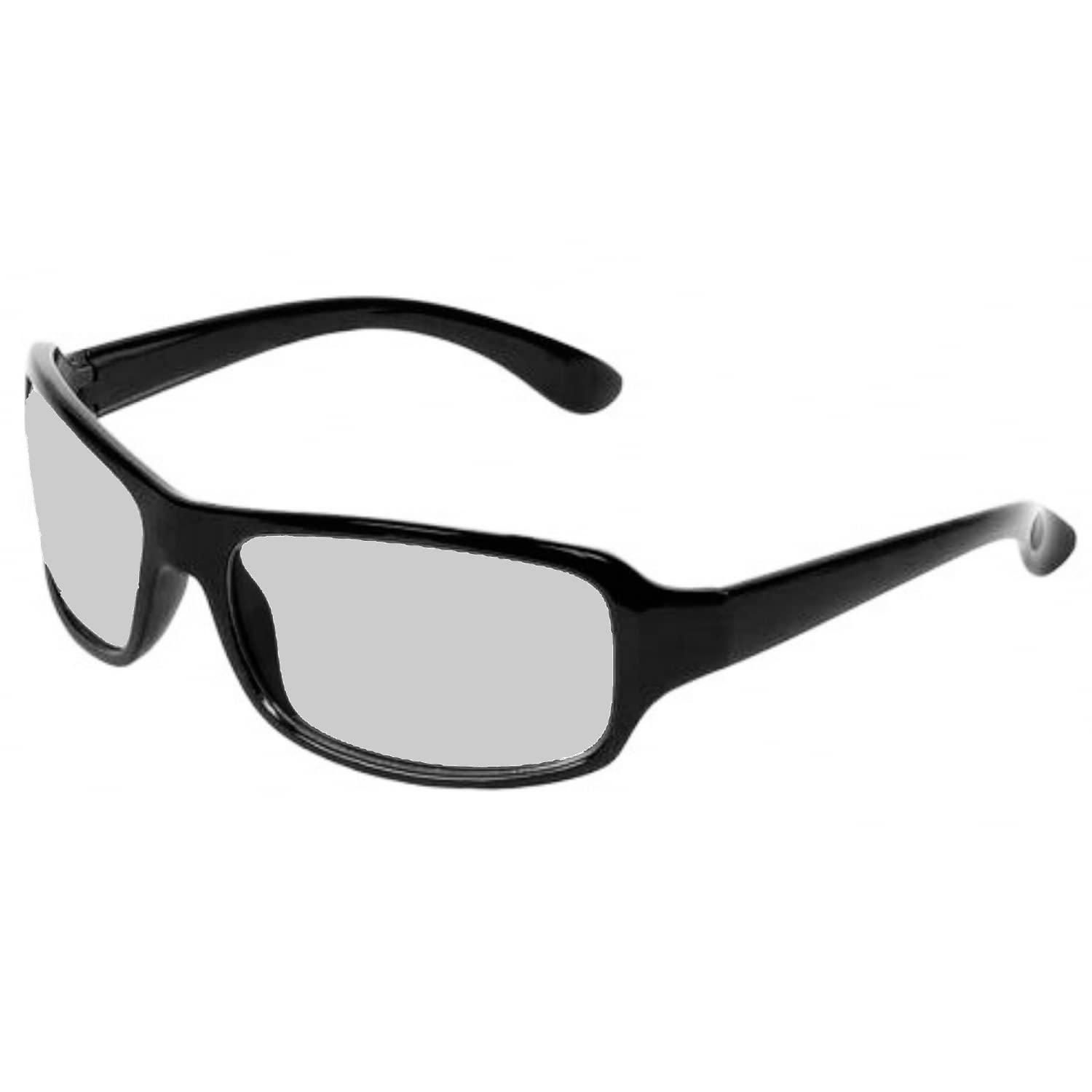 Vast Vast Photochromic Blue Cut Computer Glasses for Eye Protection | Zero Power Anti Glare & Blue Light Filter Glasses | UV Protect Specs for Men & Women| Frames| Blue Cut Lens (WRAP AROUND STYLE)