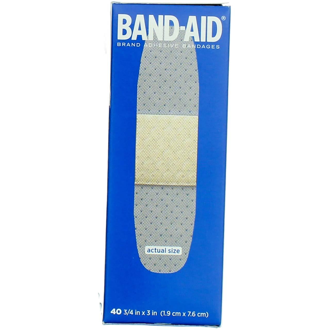 Band-Aid Band-Aid Brand Tru-Stay Sheer Strips Adhesive Bandages for First Aid and Wound Care, All One Size, 40 ct