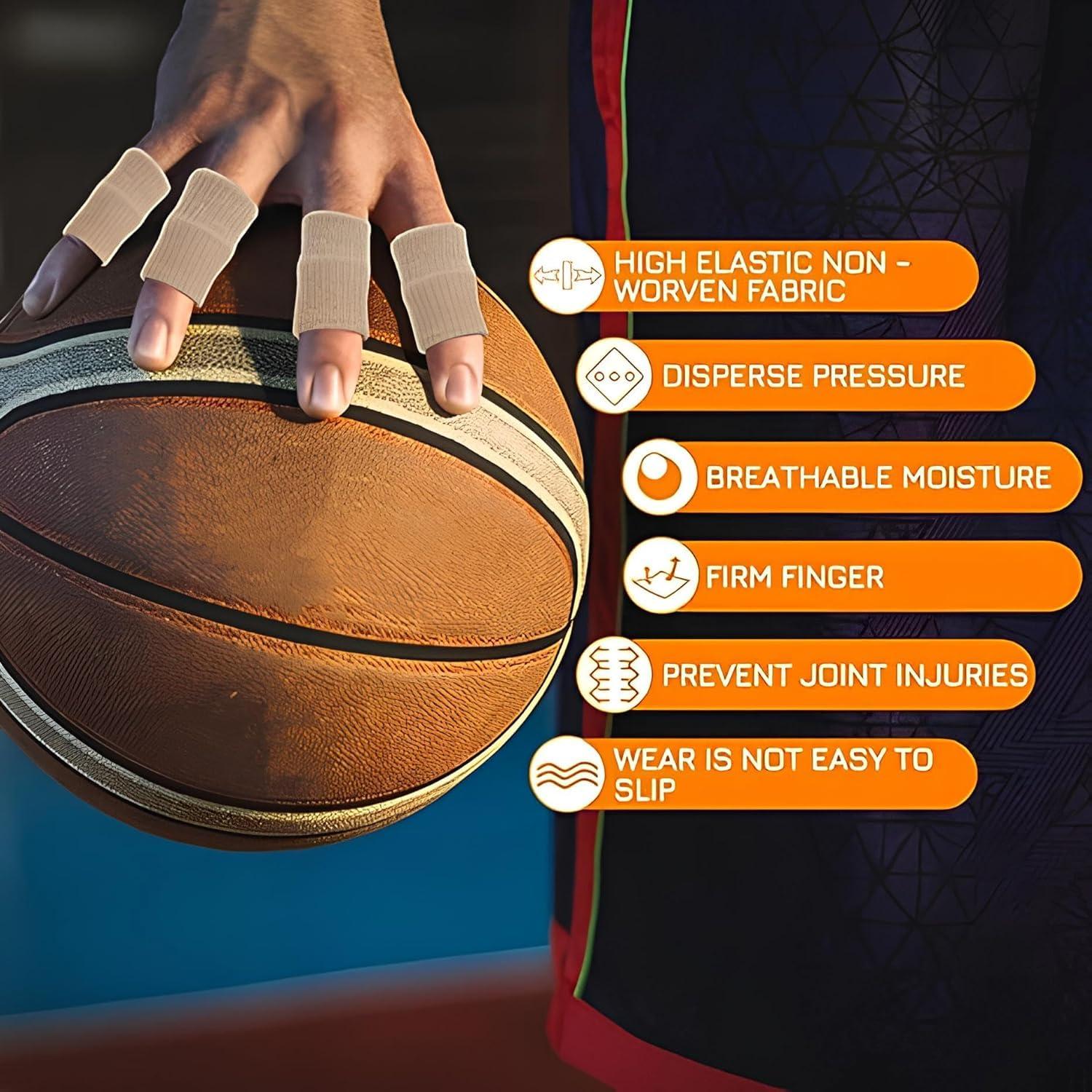 GRS GRS Finger protector for cricket, volleyball | Finger tape for cricket fielding finger cover bandage | Finger support for pain relief basketball volleyball finger protection (Set of 10)