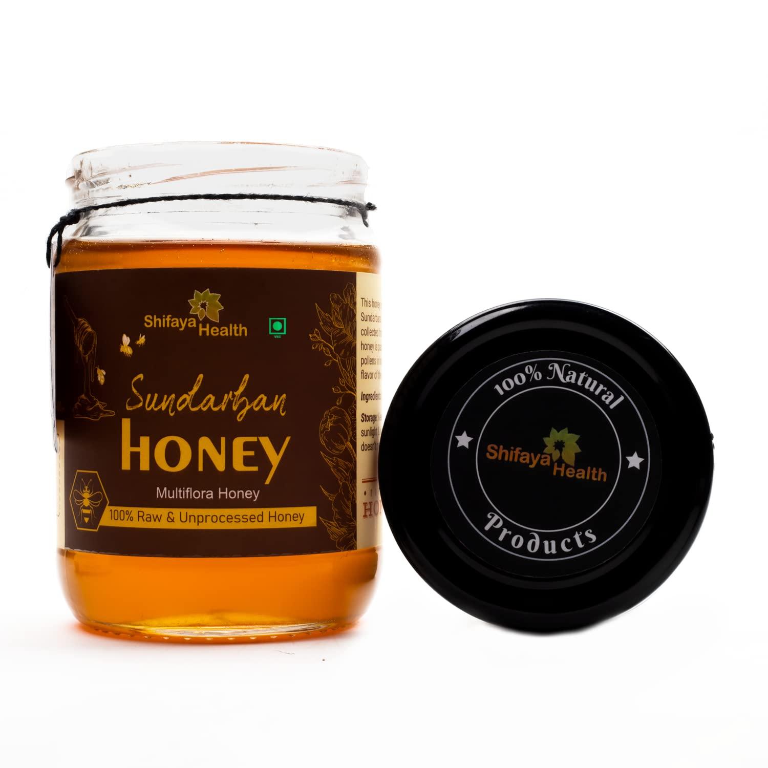 Shifaya Health Sundarbans Raw Honey | 100% Raw, Natural and Unprocessed Honey (600)