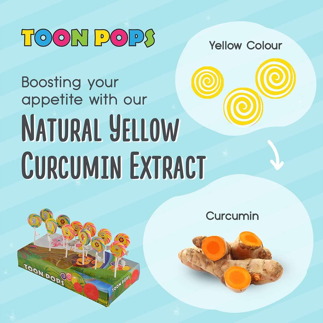 TOON POPS Toonpops Assorted Fruit Swirl Lollipops (12 pcs) + Orileys Strawberry Orange Slice Candy (75g)