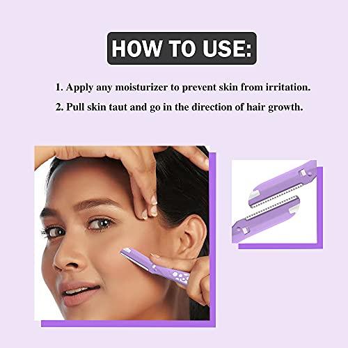 Kai Kai Veitnam Can-Bubble Face Razor for Women/Face Trimmer For Women/Multi Color (Pack of 3)