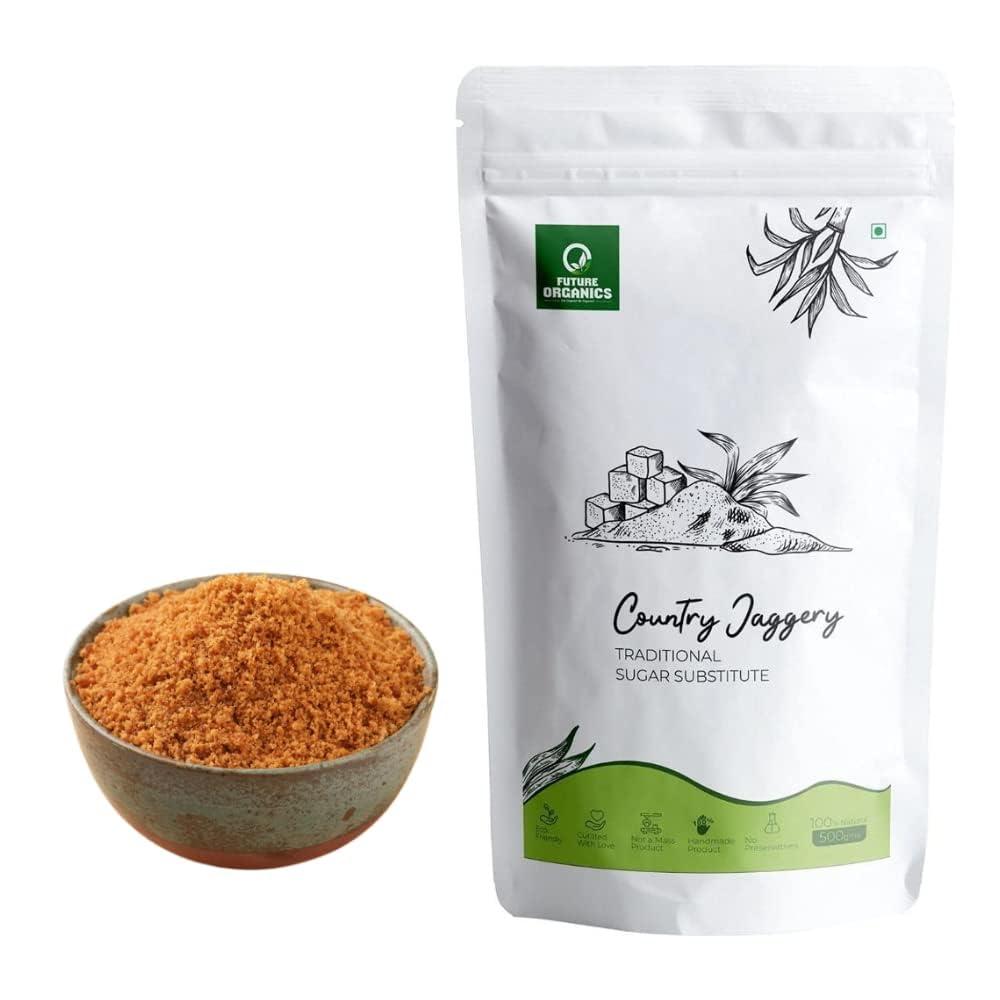 FUTURE ORGANICS Eat Oragnic! Be Organic!! Future Organics Sulphur Free Jaggery Powder 500g