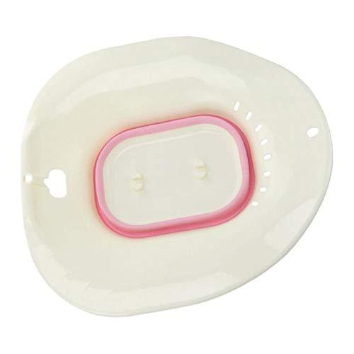 ATORSE ATORSE Foldable Plastic Sitz Bath Tubs Perineal Hemorrhoidal Soak Pain Relief Pink