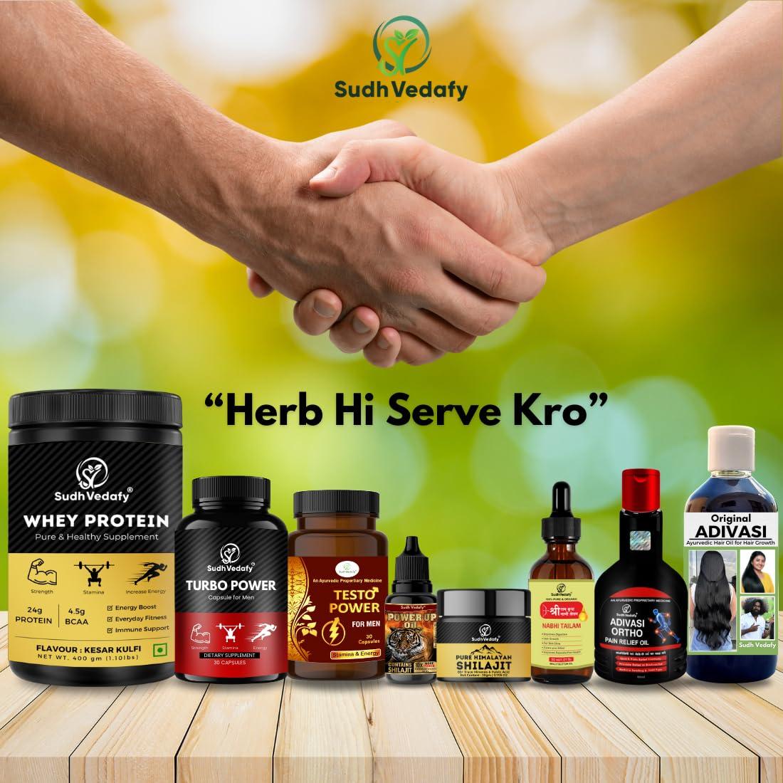 Sudh Vedafy Sudh Vedafy Sri Ram Nabhi Tailam 30ml | Ayurvedic Multi Benefit Nabhi Oil | Belly Button oil for Skin & Hair | Nabhi Oil ayurvedic for Health and Beauty | (Pack of 1)