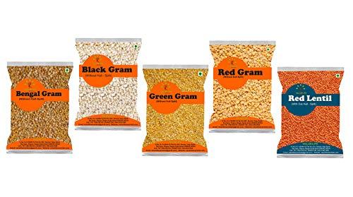 Value Life Valuelife Combo Dal Products 4990g - Toor Dal 1kg - Urad dal Whole (White) 1kg - Chana Dal 1kg - Moong Dal (Yellow) 1kg - Masoor Dal 1kg