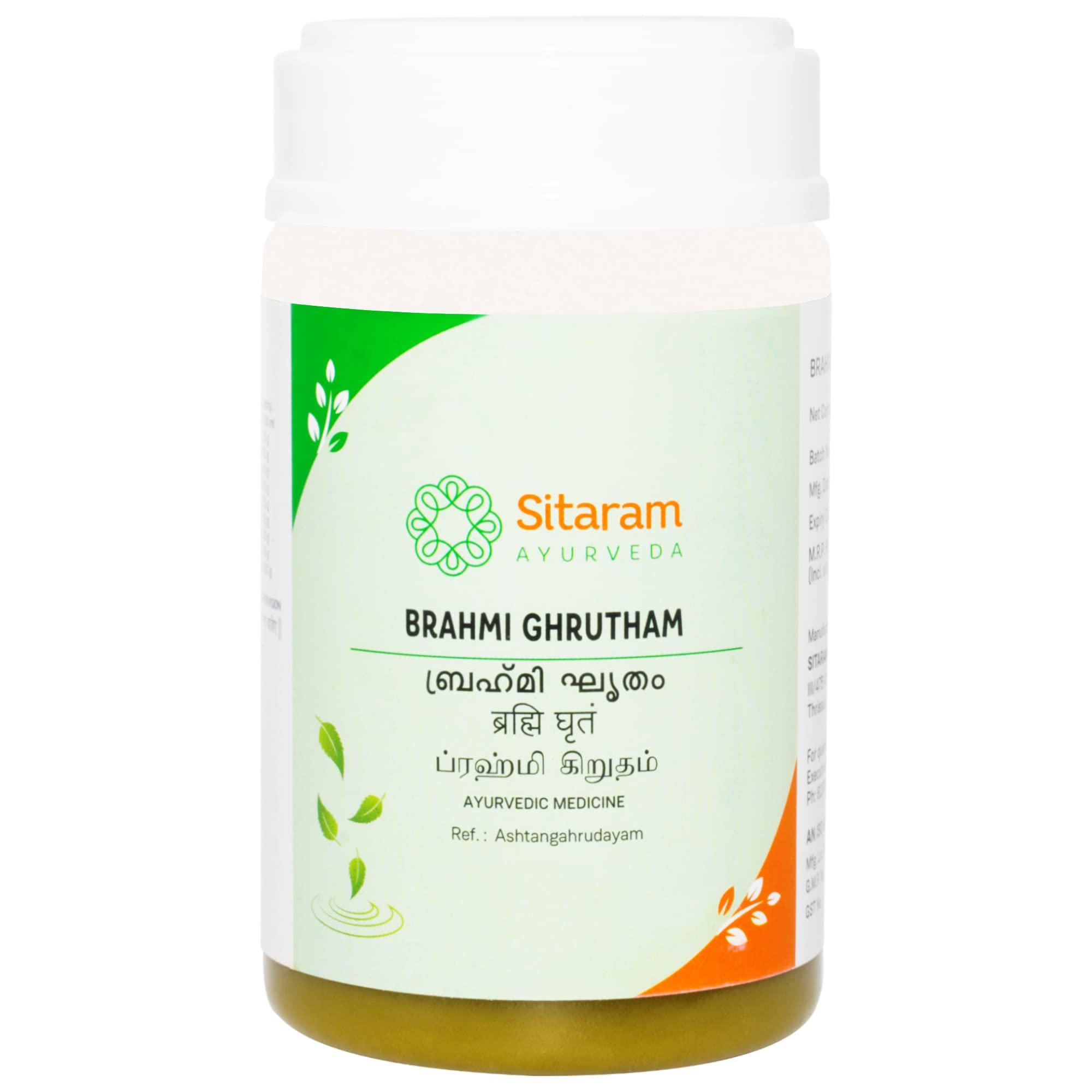 SITARAM Sitaram Ayurveda Brahmi Ghrit 150 GMS | Kerala Ayurvedic Brahmi Ghritham | Brahmi Ghrutham