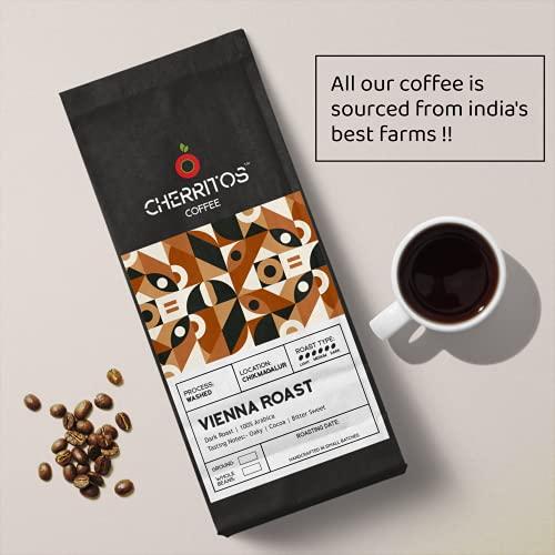 CHERRITOS CHERRITOS Coffee, Vienna Roast (Dark Roast), Arabica Coffee, Freshly Roasted, 250 Grams (Whole Beans)