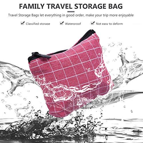 EXCEART EXCEART 4Pcs Pouch Purse Portable Small Pouch Toiletry Bags Travel Cosmetic Bags for Coins Key Sanitary Napkins