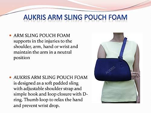 AUKRIS AUKRIS Arm Sling Pouch Foam for arm, shoulder, wrist, hand support - Small, Blue