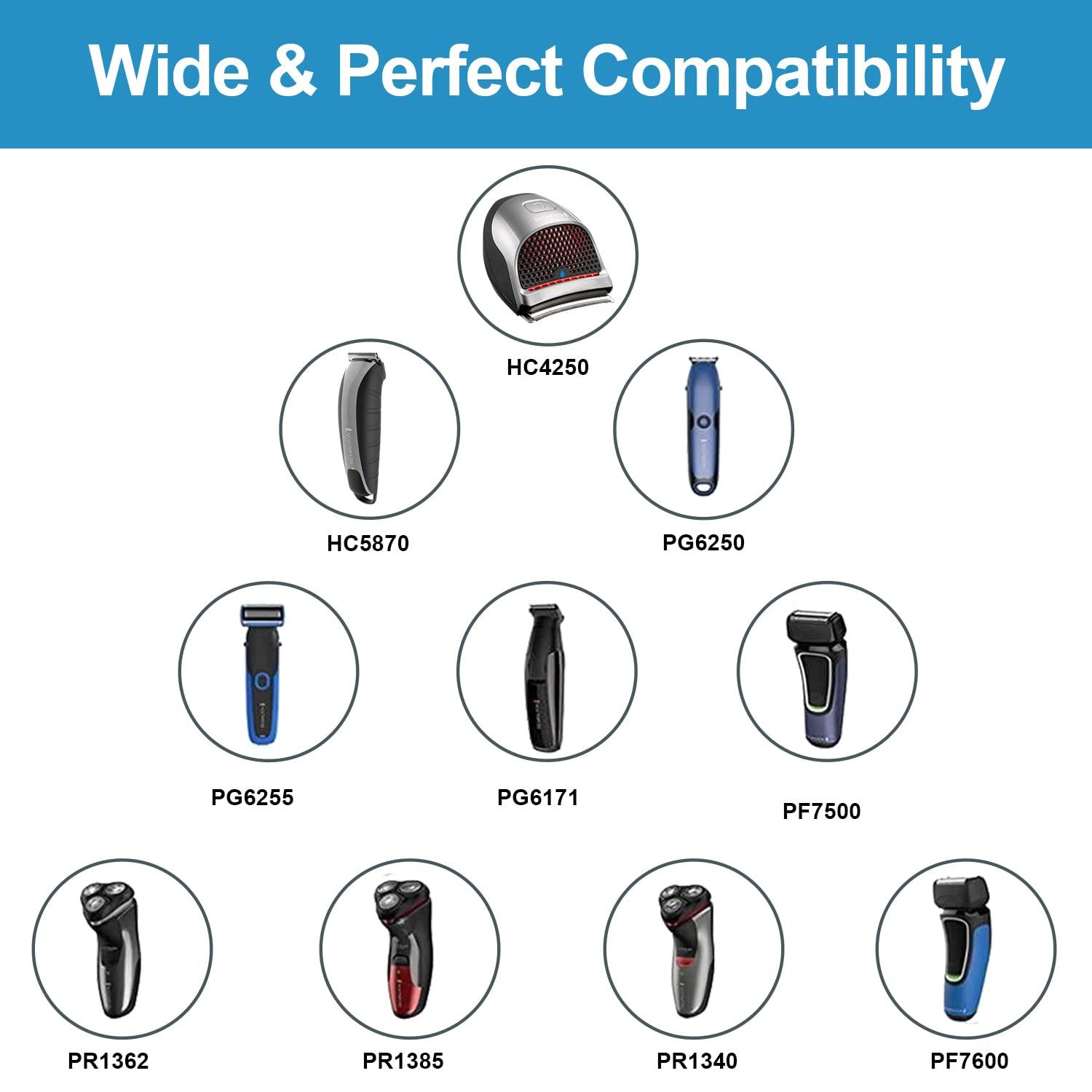 YANZHI Replacement for Remington Charger, Shaver Charger for Remington HC4250 PG6171 PF7500 PF7600 PG6250 Electric Razor, 5V PA-0510N Power Cord for Remington Beard Trimmer