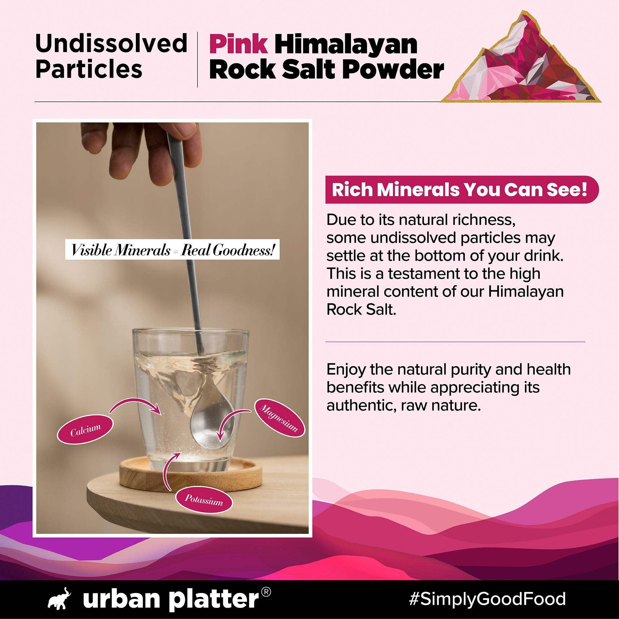 urban platter Urban Platter Pink Himalayan Rock Salt Powder, 1.5kg (Unrefined | Additive Free | 100% Pink Rock Salt | Sendha Salt | PET Jar)