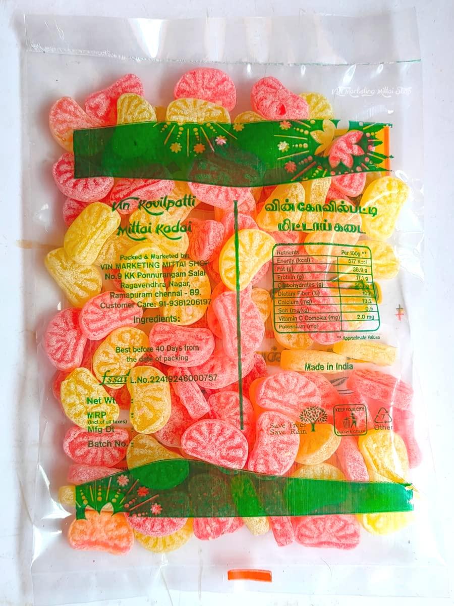 VIN Marketing Mittai Shop VIN - Orange Mittai | Traditional Lemon and Orange Candy - Pack of 100 Units