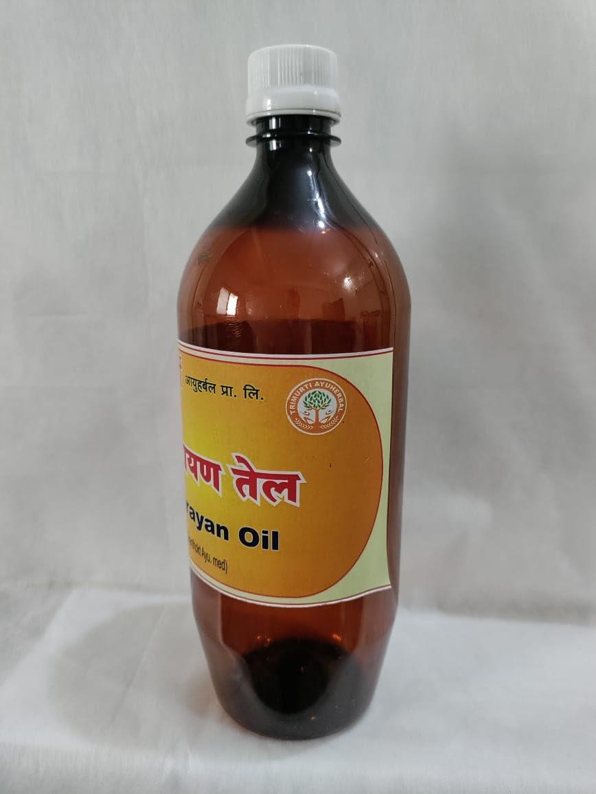 TRIMURTI AYURVED TRIMURTI AYURVED Narayan Oil for Massage, Muscle Pain, Uterine Tonic, Yellowish(1 Ltr)