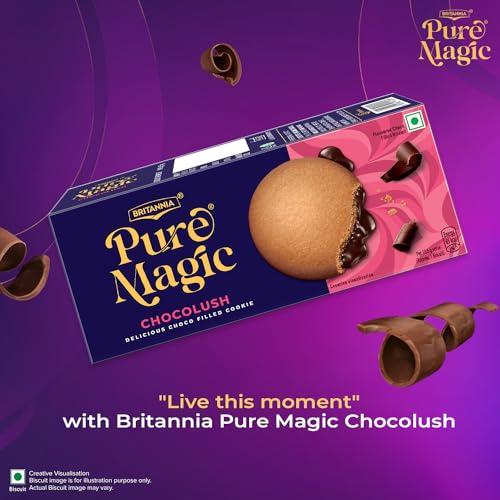 Britannia Britannia Pure Magic Chocolush, 300g, with extra crunchy biscuit and gooey choco-filling, Pack of 2