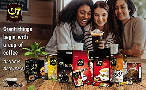 G7 G7 Trung Nguyen 3 in 1 Instant Coffee Vietnamese Premium Gourmet Premix Soluble Non Dairy Creamer Ground Coffee Box with Sugar (10 Sachets x 16Gms)- 160Gms