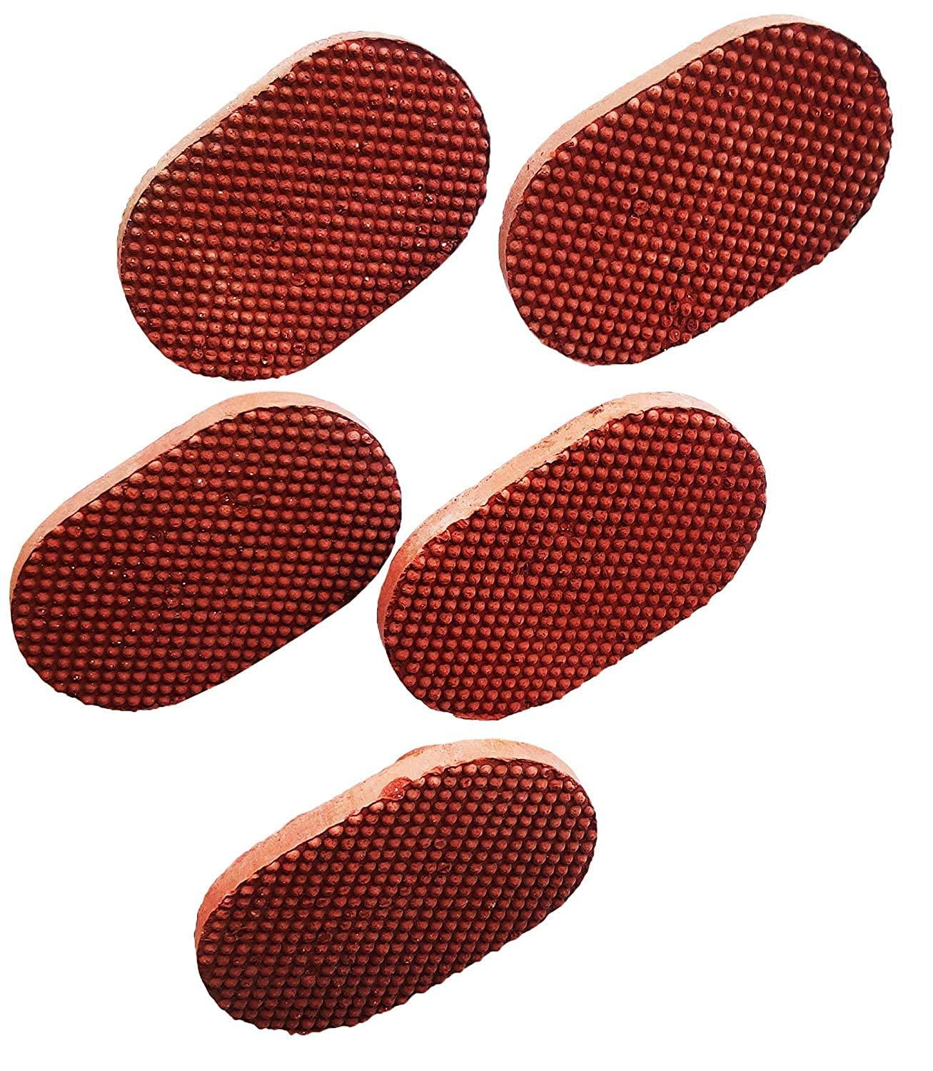 Shopping Shots Clay Foot Scrubber Stone Handmade Organic Eco Friendly Dead Skin Remover Women Men Scraper Natural Pumice Terracotta for Cracked Cleaner Body way foot cleaning Way 100%-2pcs