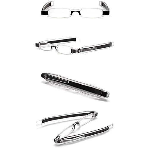 AEC AEC ID 180 Library 1 Slim Twist Reading Eyeglasses With Pen-Clip (+2.75, Black)