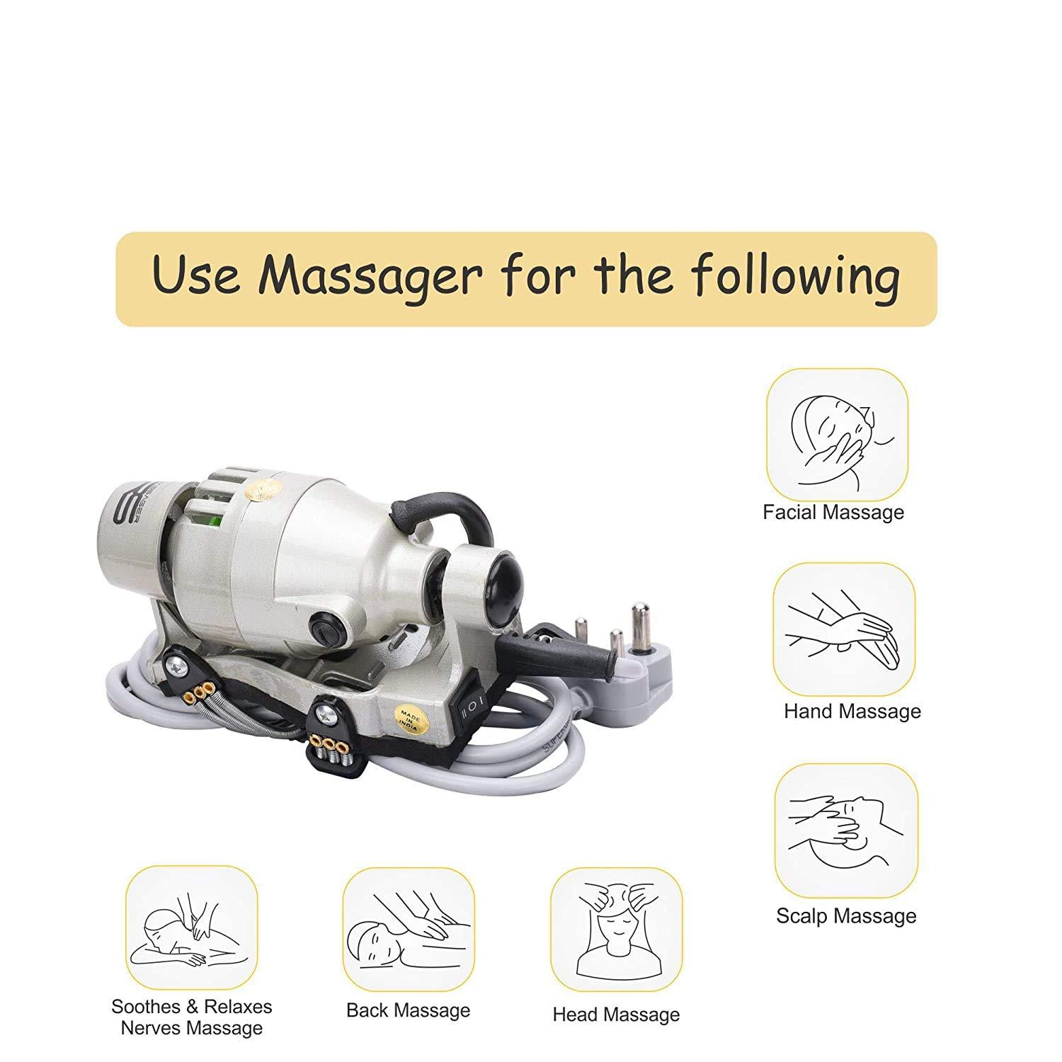 Thermocare THERMOCARE Powerful Double Speed hand massager for pain relief (Silver)