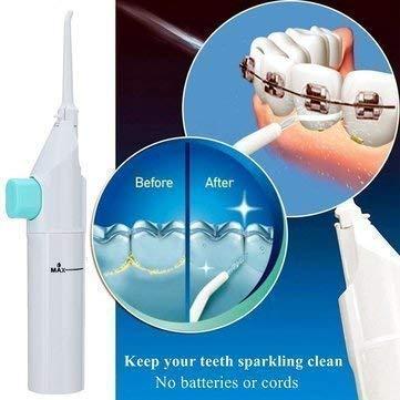 Florastic Florastic Speed Dental Care Water-Jet Flosser Air technology Cords Tooth Pick Power Dental Cleaning Whitening Teeth Kit Power Floss Air Powered Dental Water Jet for Tooth Cleaner (White Coloured)
