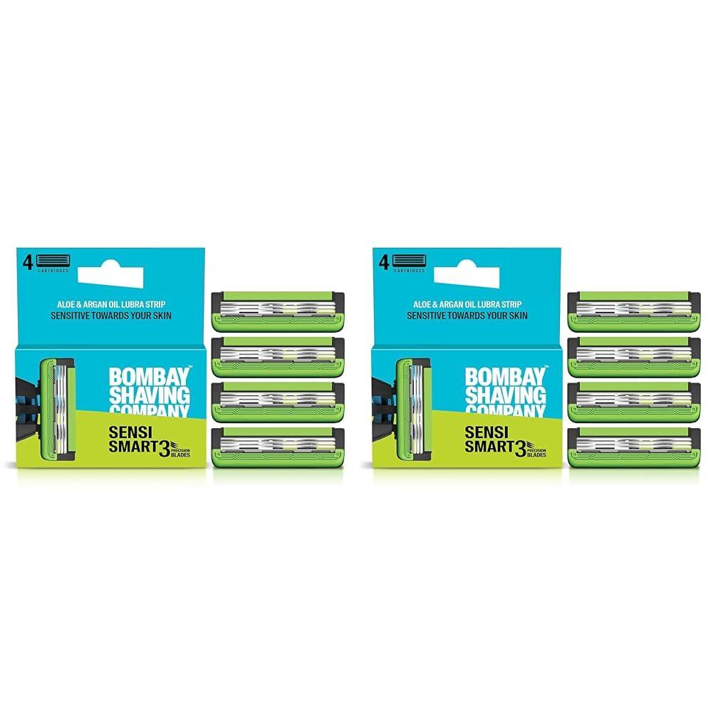 Bombay Shaving Company Bombay Shaving Company Sensi Smart 3 Razor Cartridge | Pack of 8 for Unisex