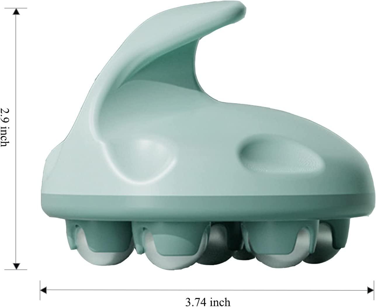 WE-CEF WE-CEF Roller Ball Massager, Stainless Steel Ball Bead Body Dredging Muscle Pain Relief Relax Massage Tool Muscle Roller Massager Circular Muscle Roller for Leg Neck Hand Arm Muscle(Blue)