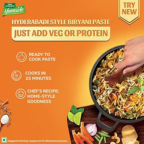 Tata Sampann Tata Sampann Yumside Hyderabadi Style Biryani Paste | Ready to Cook | Serves 8 Pax, 150g (Pack of 2)